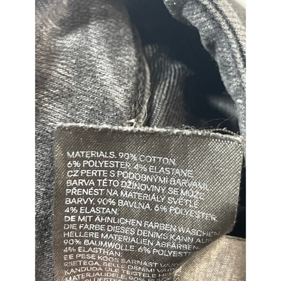 H&M Women's Black High Waisted Button Zip Slim Fit Skinny Denim Jeans Pants Sz S - Picture 6 of 6